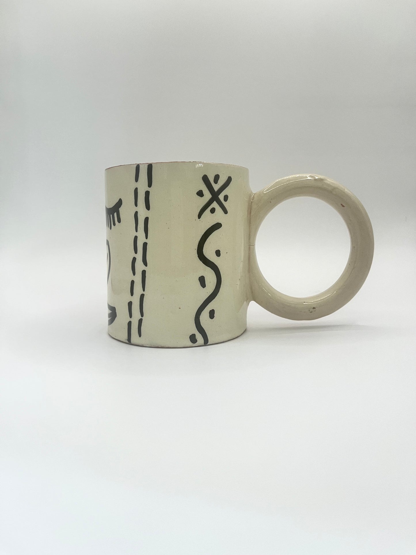 Mug décoratif à grosse anse - VISAGE