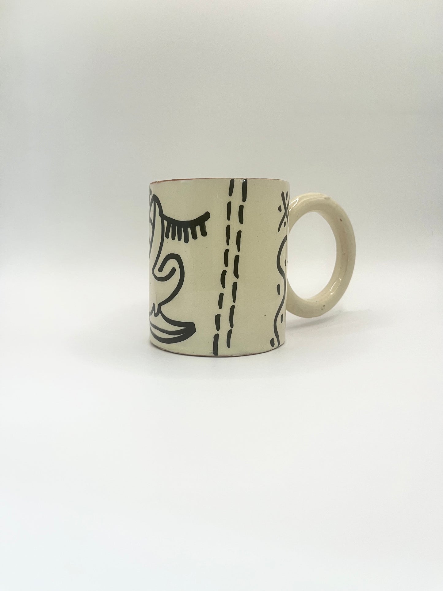 Mug décoratif à grosse anse - VISAGE