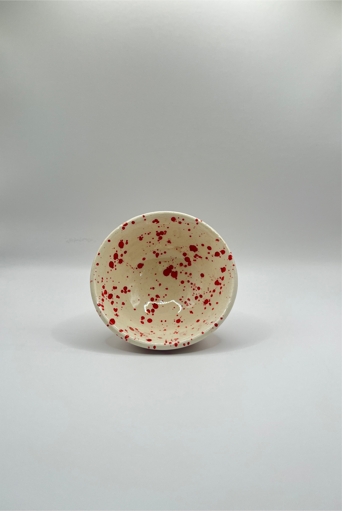 Coupelle mouchetée - ROUGE