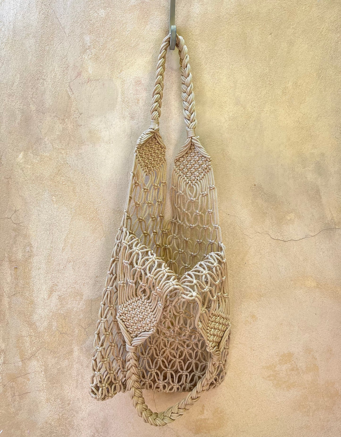 Sac filet crochet - Jaune