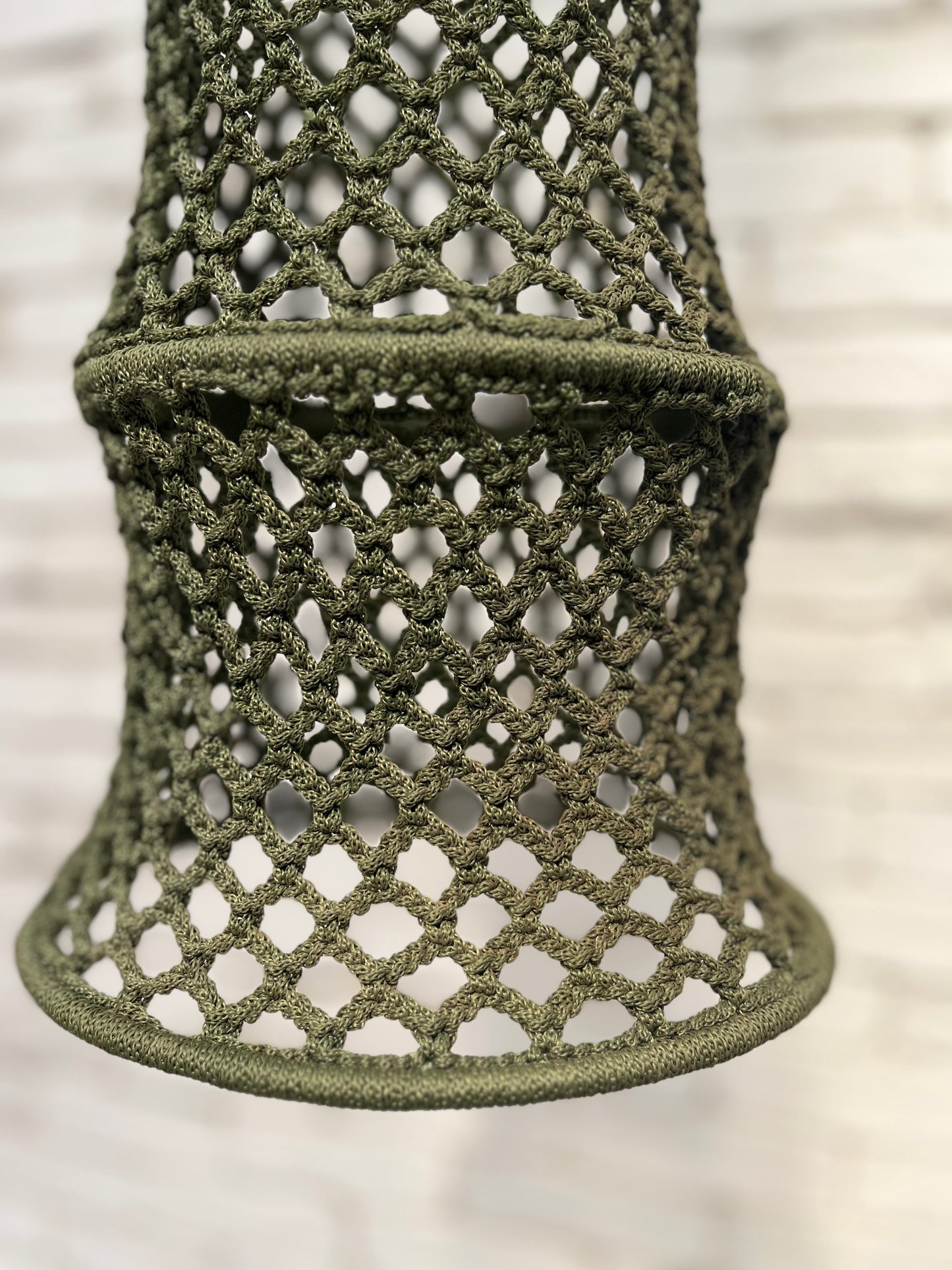 Grande suspension crochet - KAKI