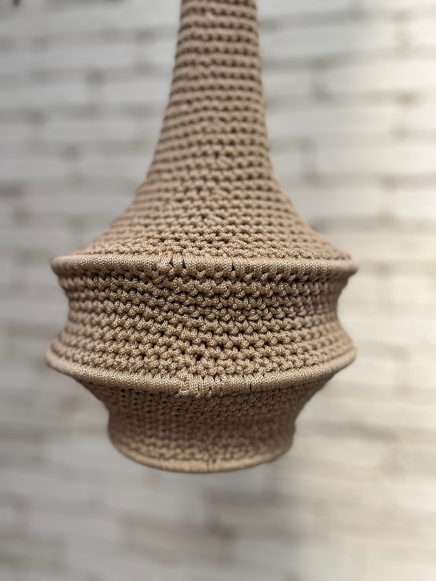 Petite suspension crochet - BEIGE