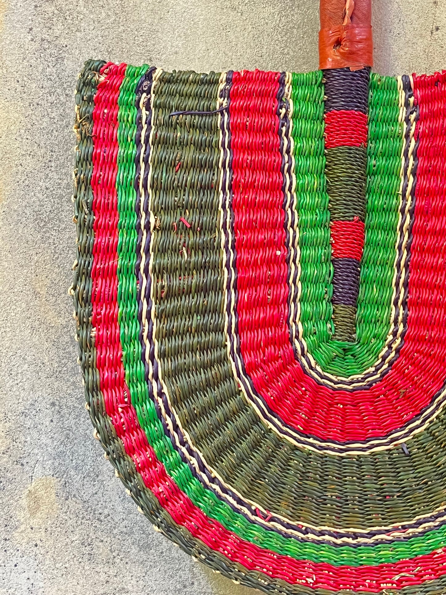Eventail mural - VERT/ROUGE