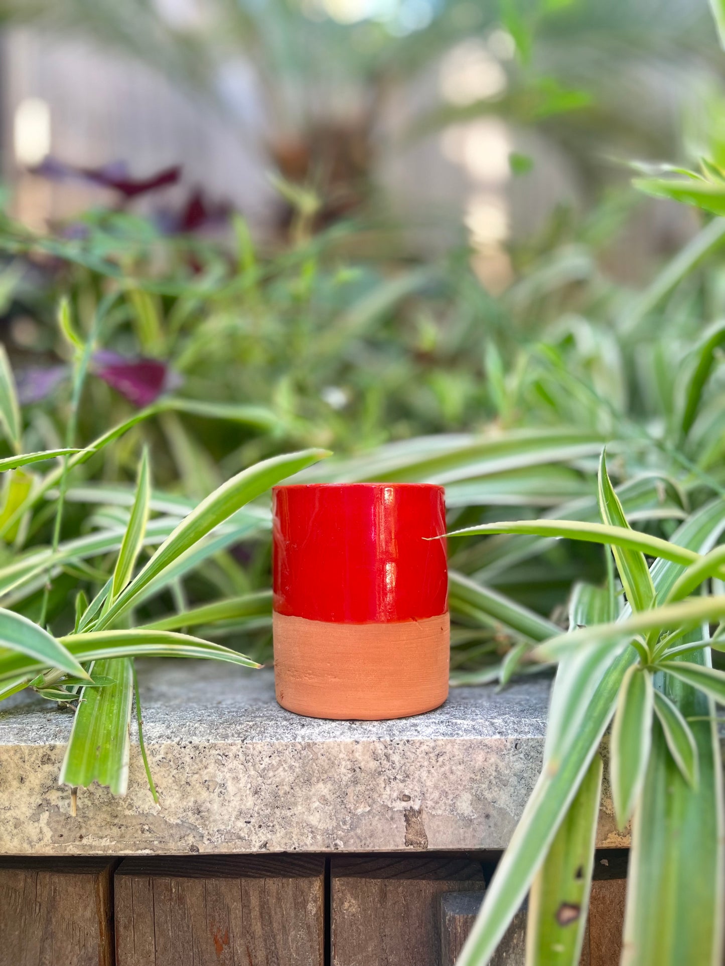 Pot décoratif - ROUGE