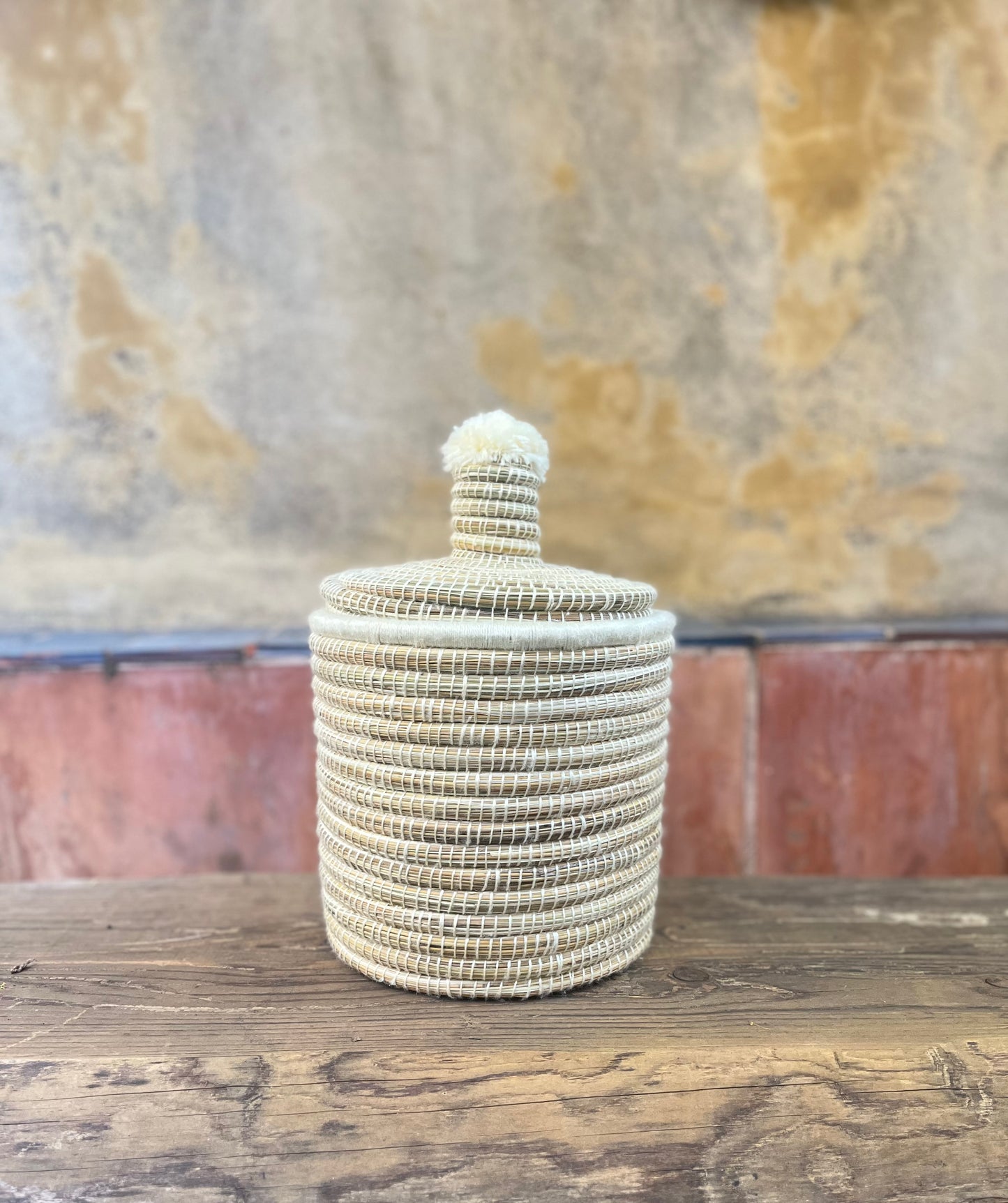 Panier berbère - couvercle pompon