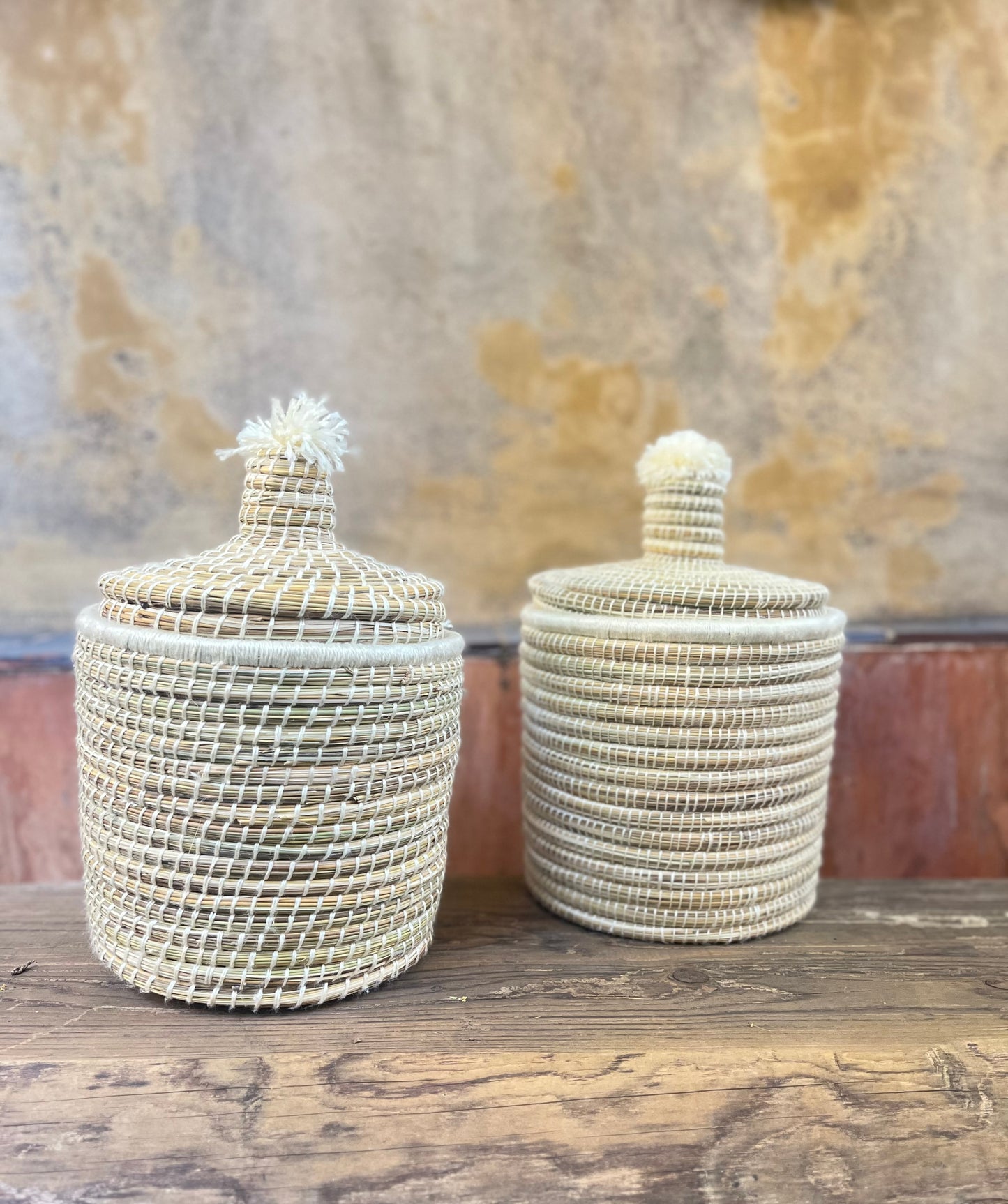 Panier berbère - couvercle pompon