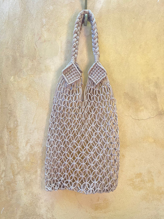 Sac filet crochet - Gris