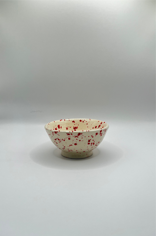 Coupelle mouchetée - ROUGE