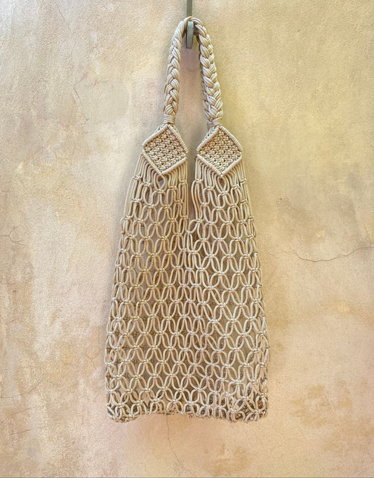 Sac filet crochet - Jaune