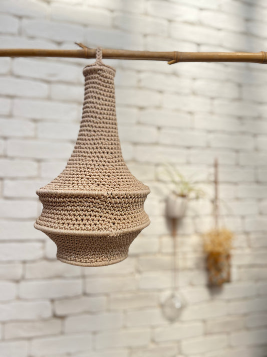 Petite suspension crochet - BEIGE