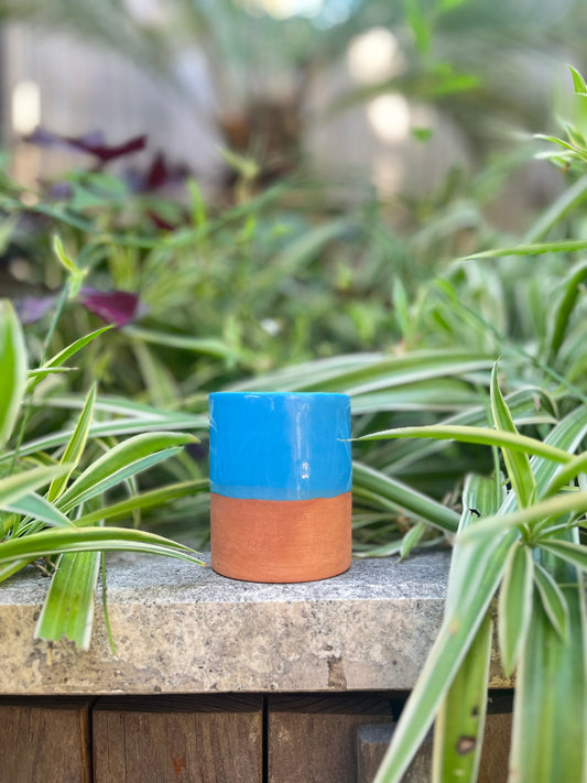 Pot décoratif - BLEU CLAIR