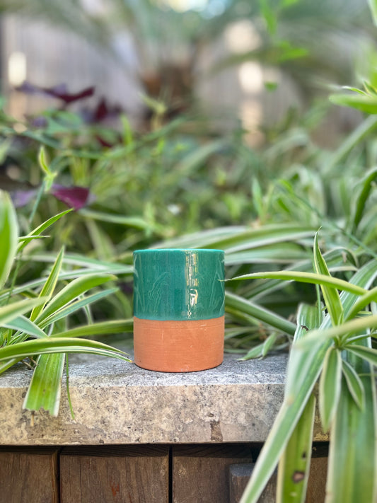 Pot décoratif - VERT BLEU