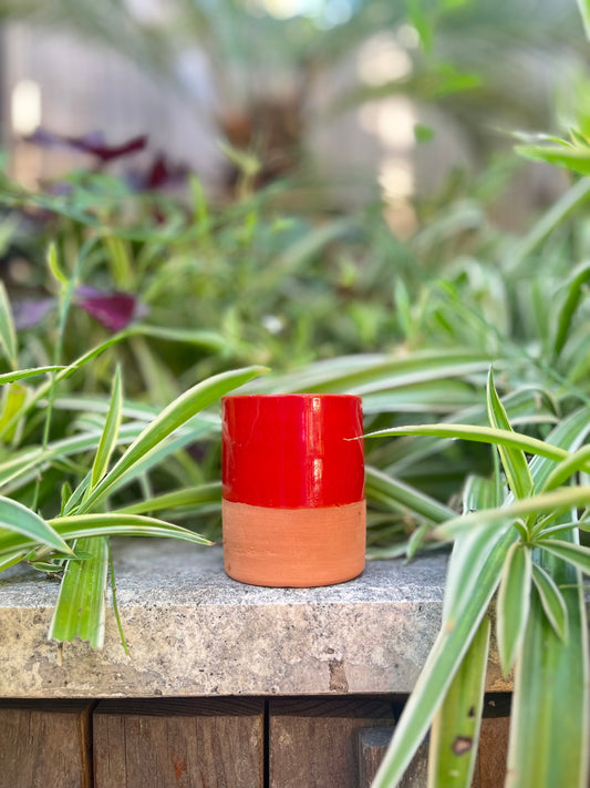 Pot décoratif - ROUGE